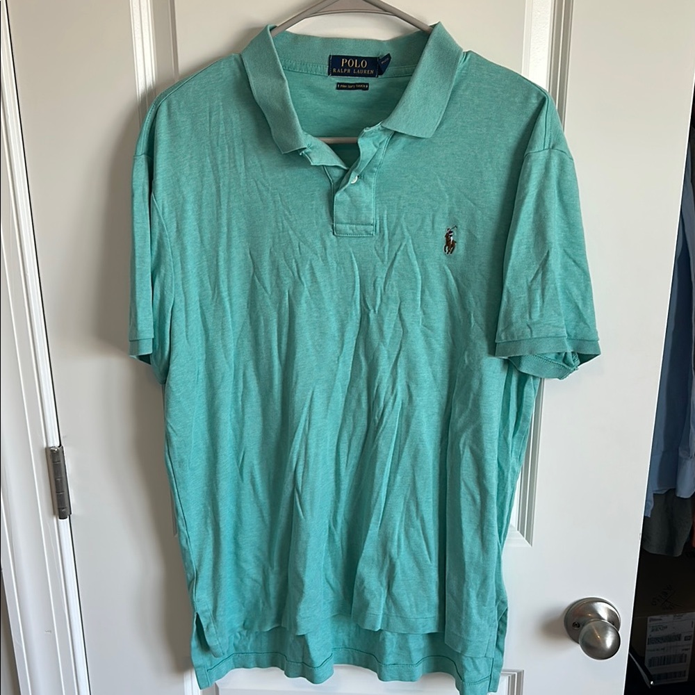 Polo by Ralph Lauren Men's Green Polo Shirt
